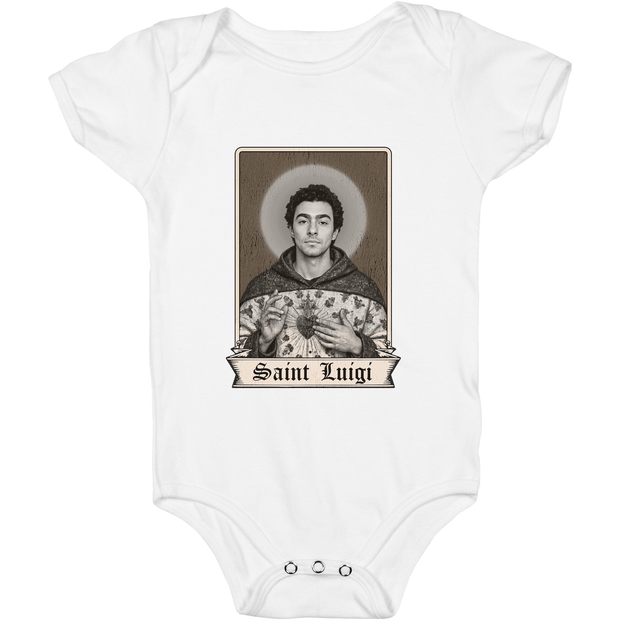 St Luigi Mangione Baby One-Piece